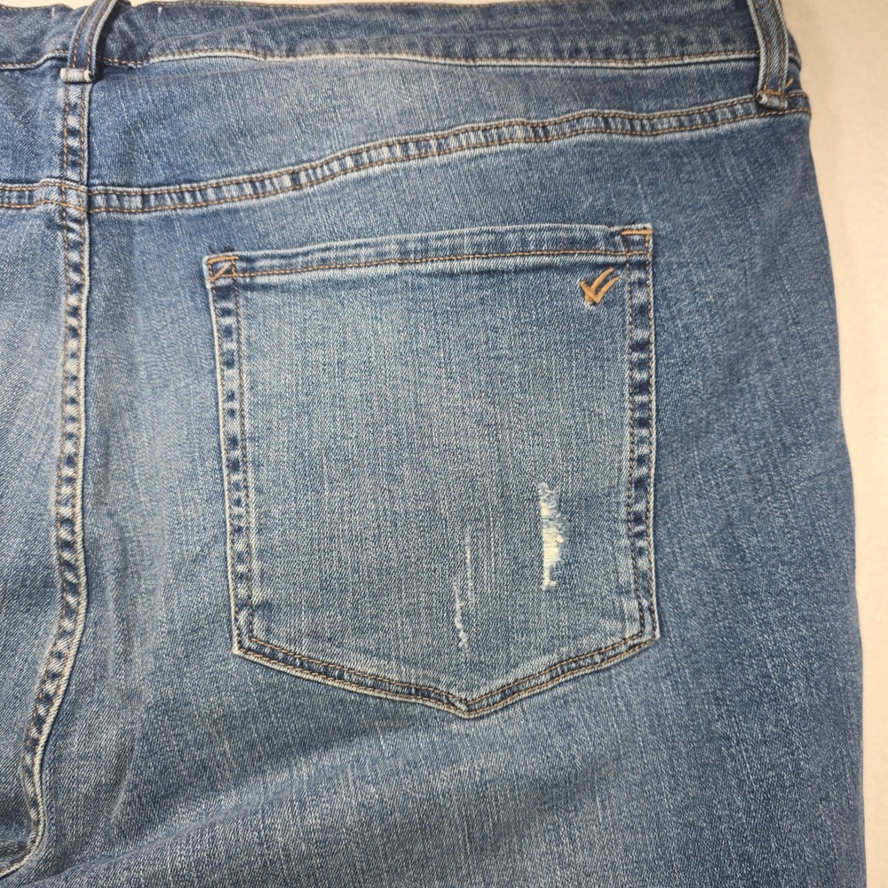 William Rast Women 22W Ankle Skinny Jeans Distressed Medium Wash Denim Plus Size - Picture 11 of 11